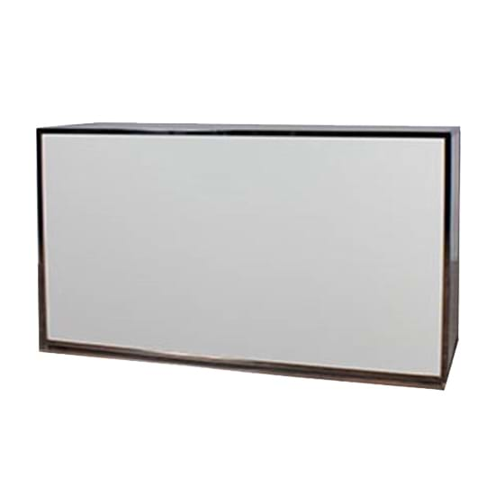 Chrome Bar with White Plexiglass